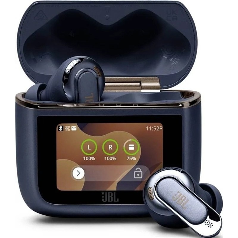 Slúchadlá JBL Tour Pro 3 v modrej farbe.