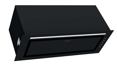 Odsávač pár Haier HAPY72ES6XGG zo spodného uhla, LED osvetlenie svieti