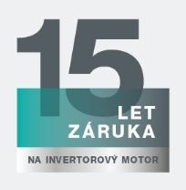Logo: 15 rokov záruka na invertorový motor