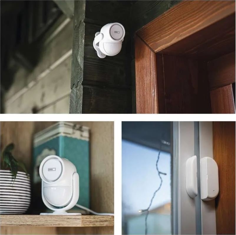 Alarm EMOS GOSMART Kit, IP-126L Guardian Pro Wifi biely Rôzne pohľady na Alarm EMOS GOSMART Kit v interiéri