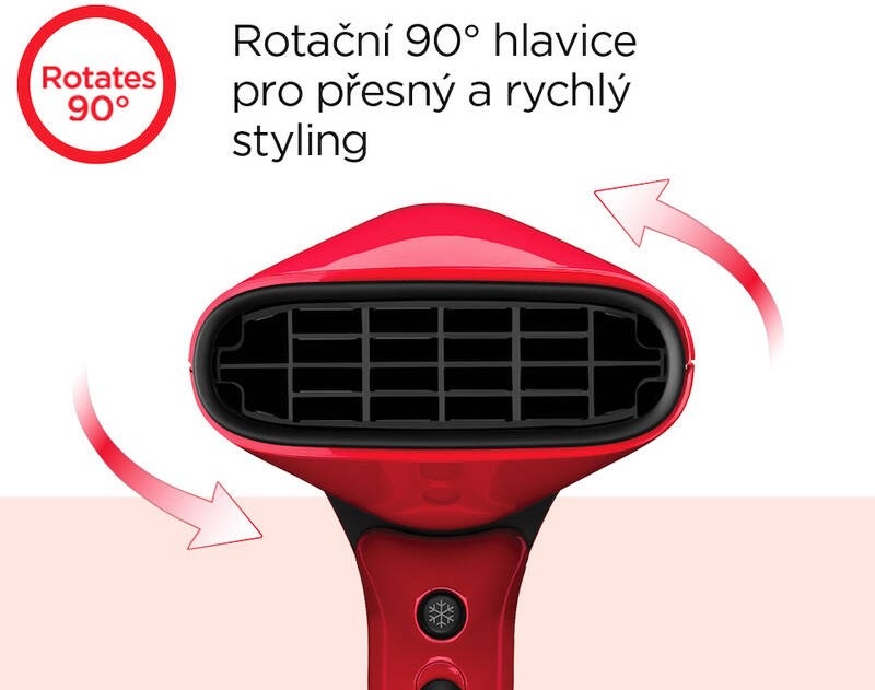 Fén Revlon RVDR5320E červený Fén Revlon RVDR5320E