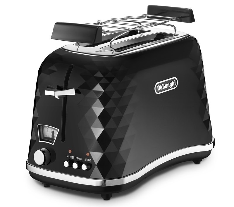 Hriankovač De'Longhi Brillante CTJ2103.BK čierny Hriankovač De'Longhi Brillante CTJ2103.BK čierny