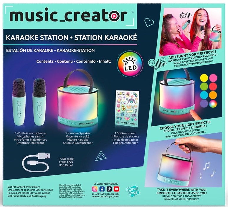 Mikrofón Creator Mini Karaoke set