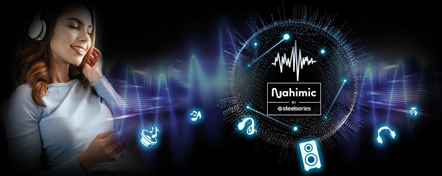 Základná doska ASRock X870E TAICHI LITE Užívateľ počúvajúcu hudbu so zvukovou technológiou Nahimic na doske ASRock X870E Taichi Lite