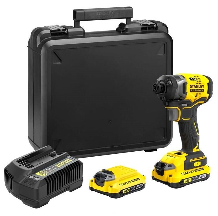 Rázový skrutkovač Stanley SFMCF820D2K-QW 1/4 Uťahovák rázový Stanley SFMCF820D2K-QW 1/4