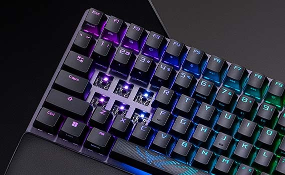 Klávesnica Asus STRIX SCOPE II 96 (ROG NX Snow / PBT) - US biela Asus ROG Strix Scope II 96