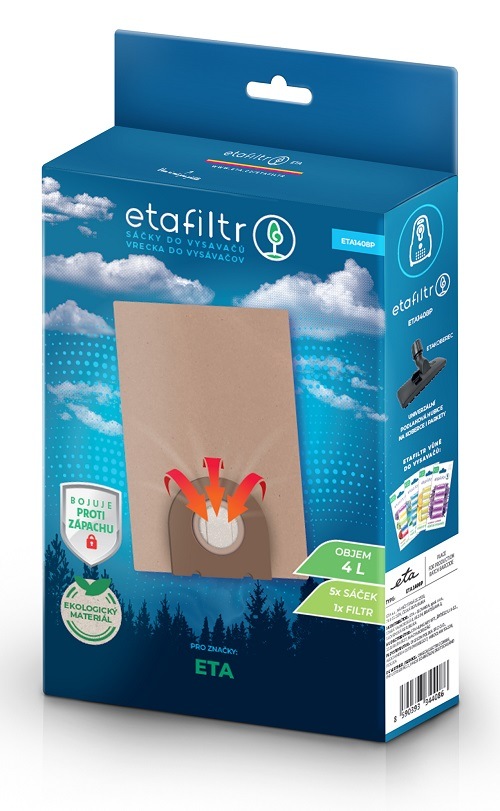 ETAFilter vrecká do vysávačov ETA, Bomann, Delonghi, Fakir, Omega