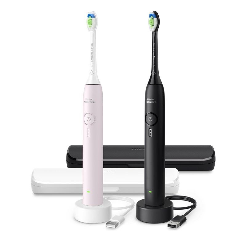 Súprava zubných kefiek Philips Sonicare 3100 HX4072/42 čierna/ružová Set zubných kefiek Philips HX4072/42 Sonicare 3100