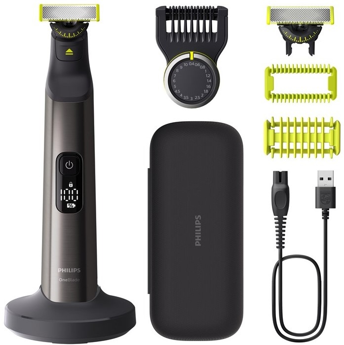 Zastrihávač fúzov Philips OneBlade Pro 360 QP6652/61 chróm