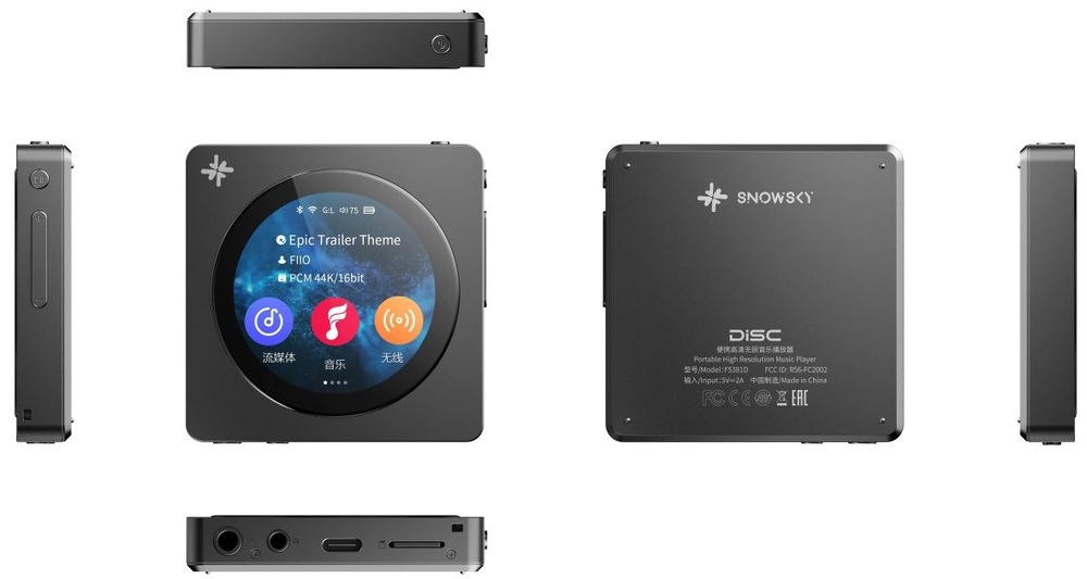 Digitálny prehrávač FiiO SNOWSKY Disc obsah balenia