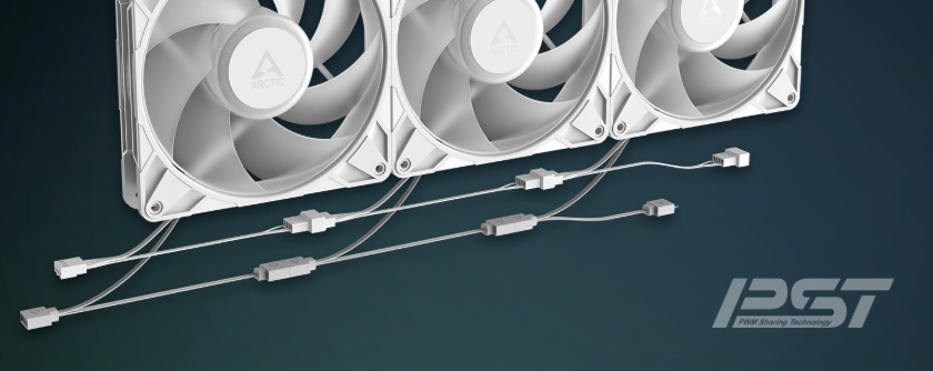 Arctic Cooling P14 Pre ARGB White podporuje reťazové pripojenie