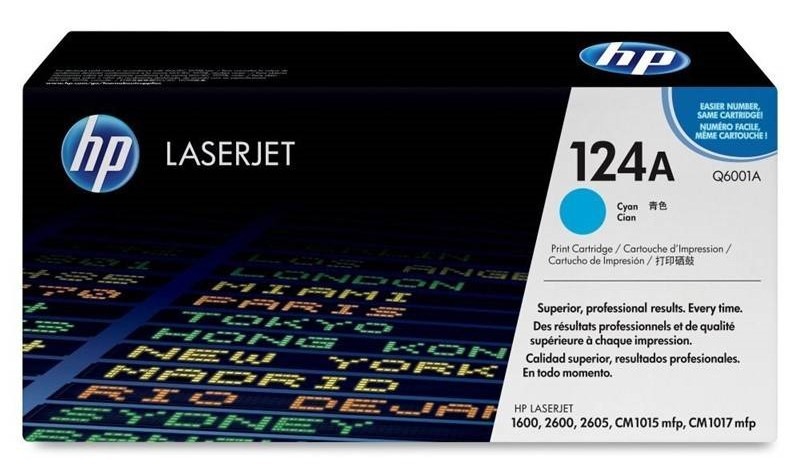 Toner HP 124A, 2 000 strán azúrová farba