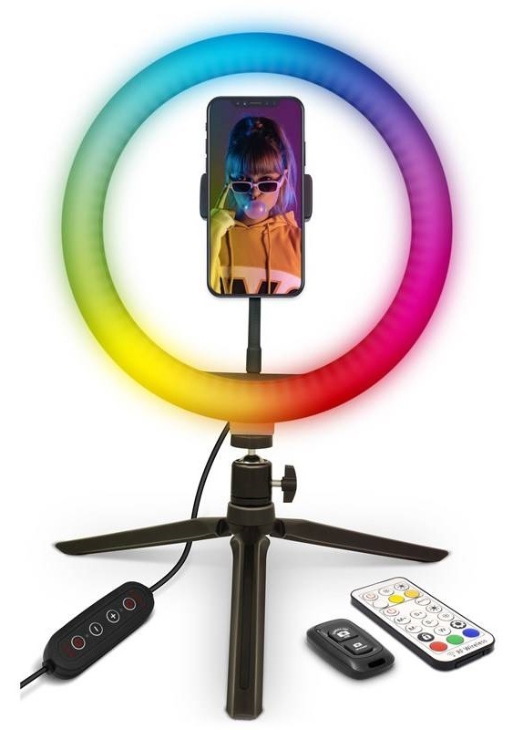 Svetlo YENKEE YSM 710 LED Ring držiak telefónu