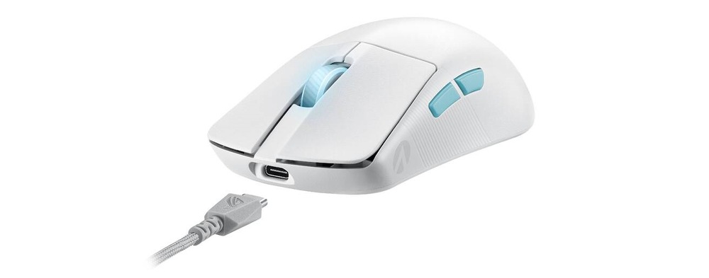 Myš Asus ROG Harpe Ace Aim Lab Edition biela