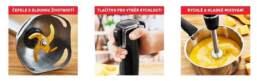Ponorný mixér Tefal HB94L830 Infiny Force 4 v 1 Ponorný mixér Tefal HB94L830 Infiny Force 4 v 1