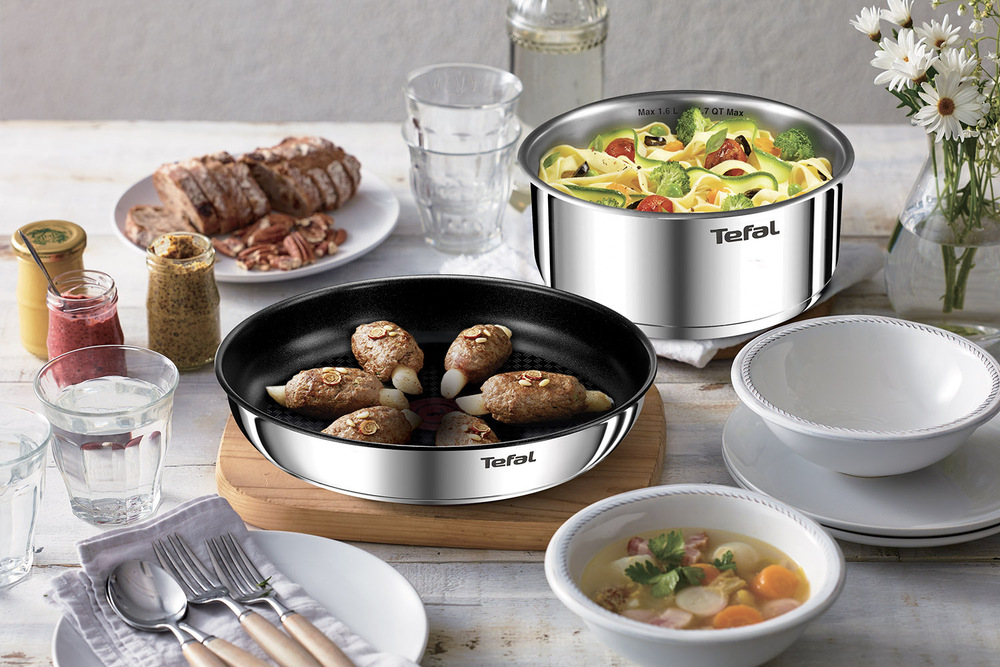 Sada panvíc Tefal Ingenio Emotion L897S374, 3 ks nerez Sada panvíc Tefal Ingenio Emotion L897S374, 3 ks nerez