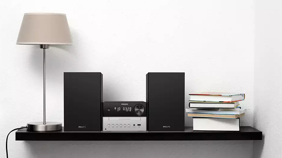Mikro HiFi systém Philips TAM3205 čierny/strieborný