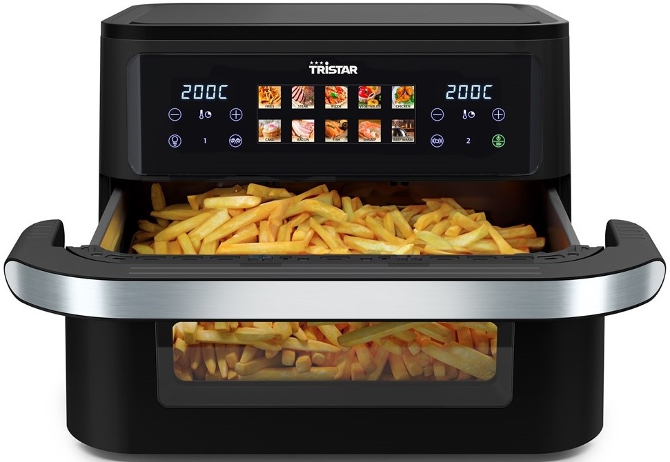 Fritéza teplovzdušná Tristar FR-9078 Dual zone flex 10 l čierna
