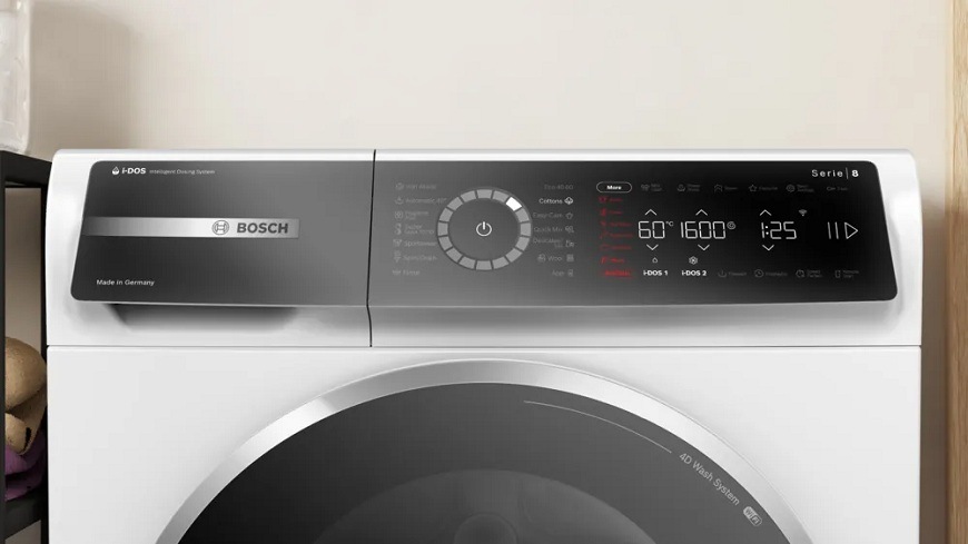 Ovládací panel pri práčke Bosch WGB266A4BY
