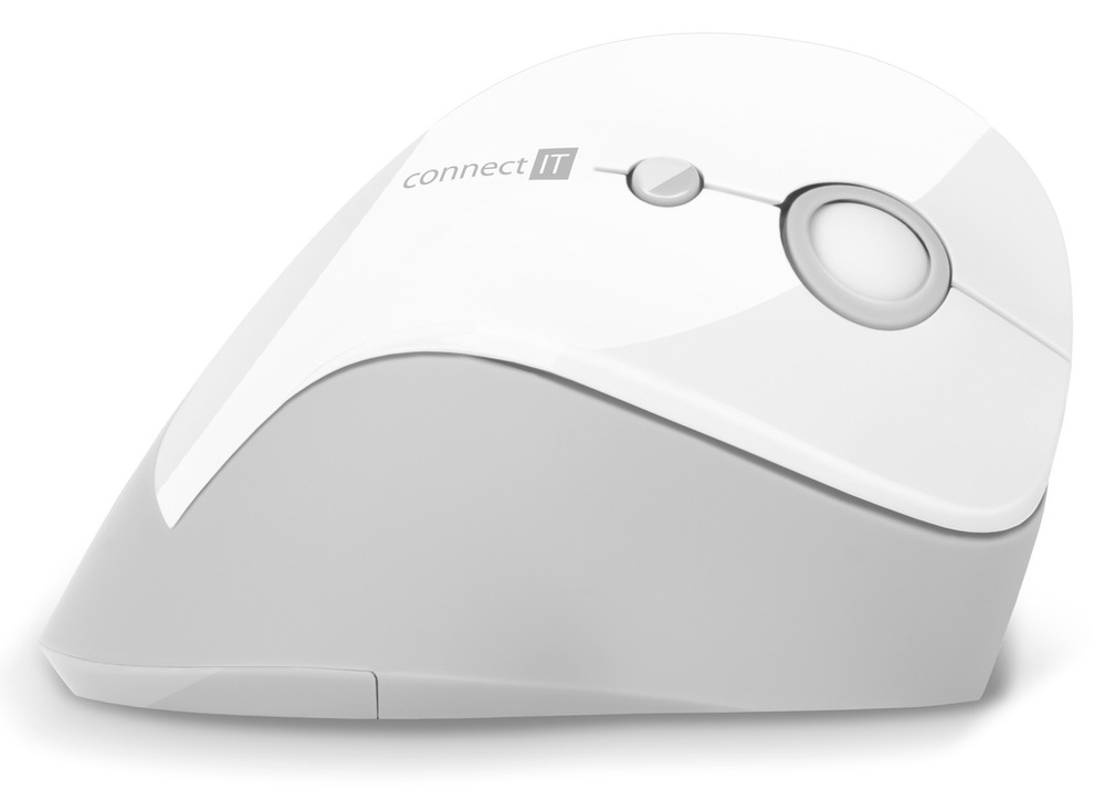 Myš Connect IT vertikálna, ergonomická biela Myš Connect IT vertikálna, ergonomická biela
