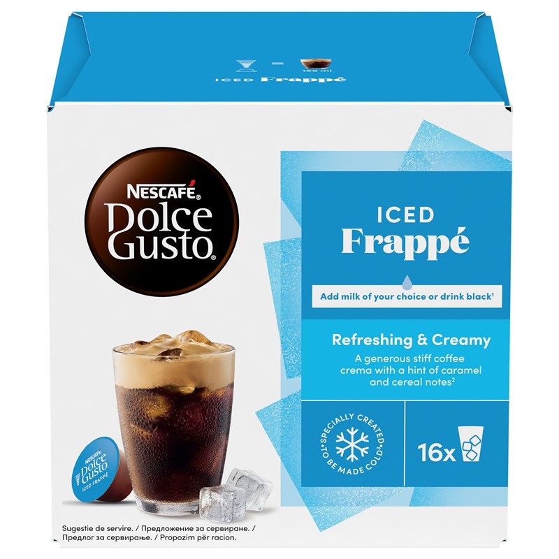 Kapsule NESCAFÉ Dolce Gusto® Iced Frappé. Balenie obsahuje 16 kapsúl.