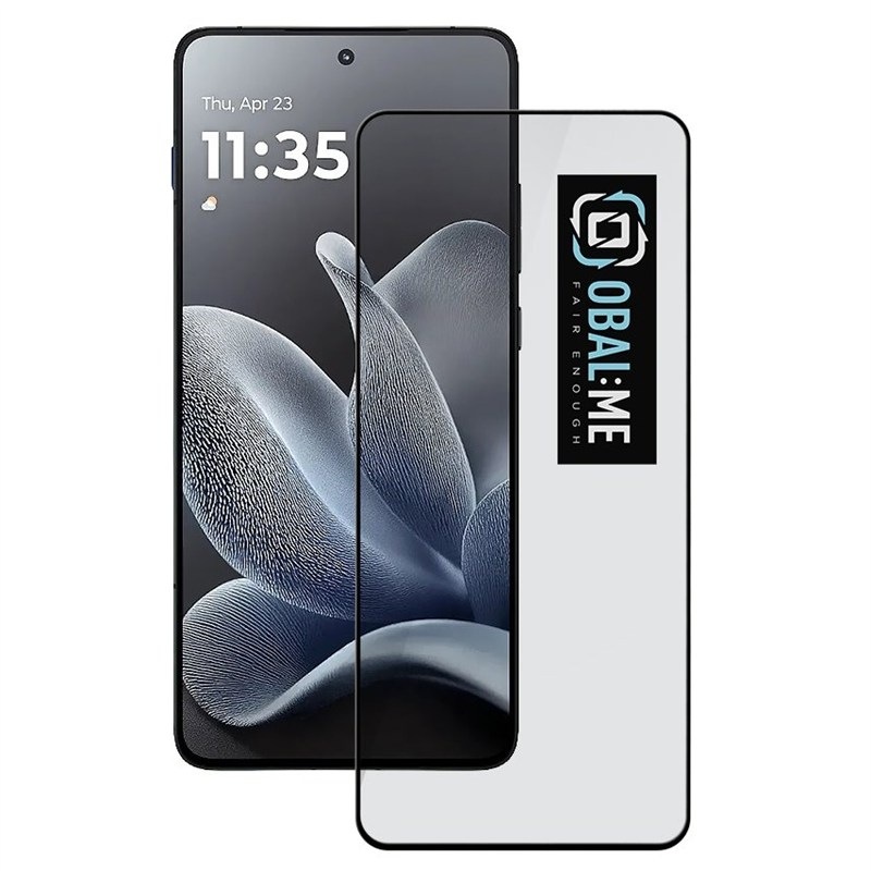 Tvrdené sklo Obal:Me 5D na Motorola Edge 70 - čierne