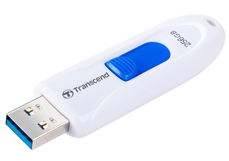 USB flashdisk Transcend JetFlash 790W 256 GB USB 3.1 biely/modrý