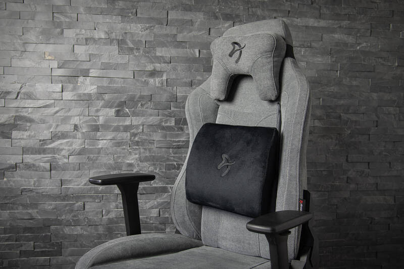 Bedrová opierka Arozzi Lumbar Support Pillow čierna/sivá