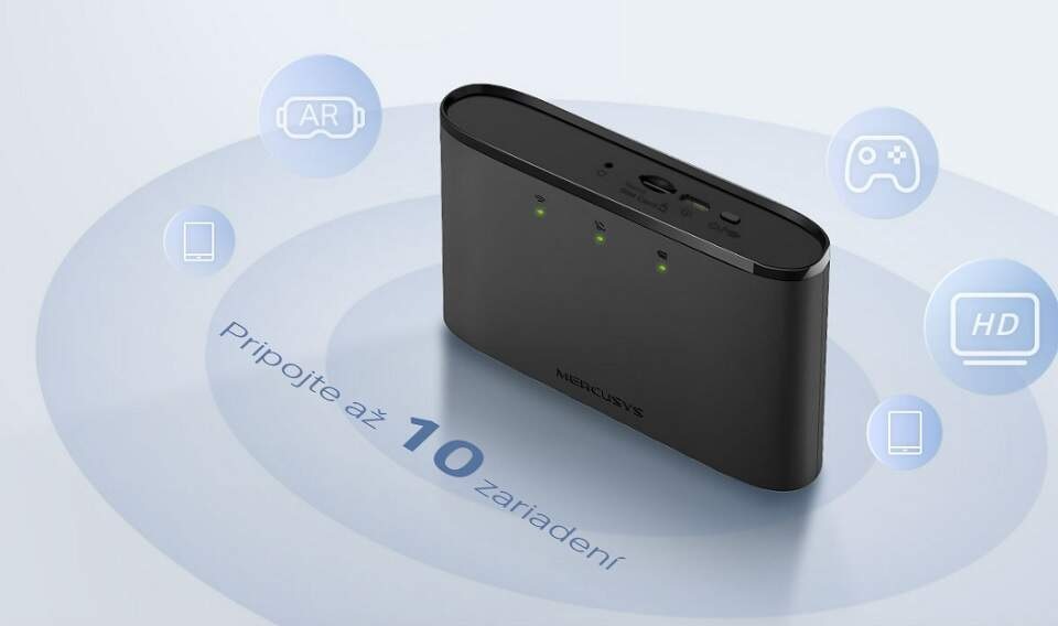 Router Mercusys MT110, 4G Mobile Wi-Fi čierny