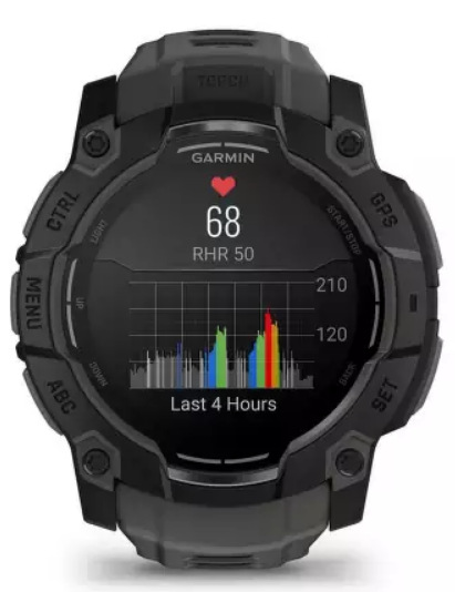 Inteligentné hodinky Garmin Instinct 3 - 50 mm AMOLED - Black Bezel / Charcoal Band Chytré hodinky Garmin Instinct 3 - 50 mm AMOLED - Black Bezel / Charcoal Band