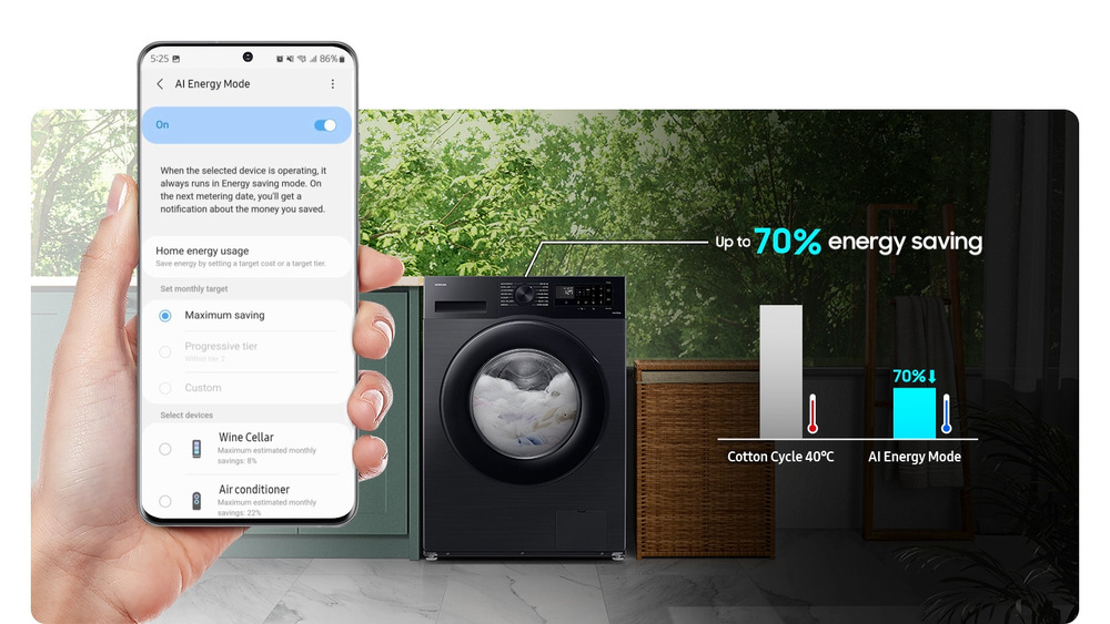 Práčka Samsung WW11DG5B25ABLE čierna Práčka Samsung WW11DG5B25ABLE čierna