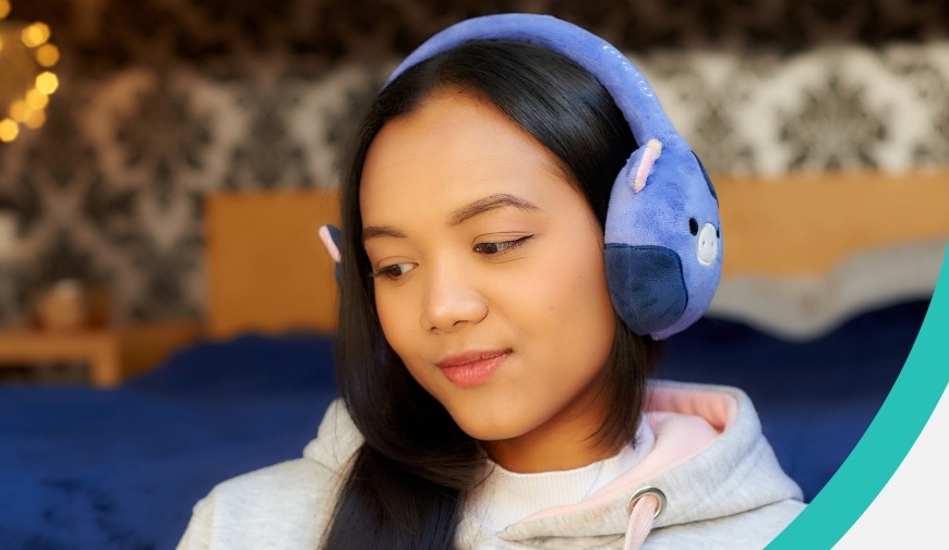 Slúchadlá Lazerbuilt Squishmallows Plush Bluetooth - Ingred modrá Lazerbuilt Squishmallows Plush Bluetooth Ingred, modrá