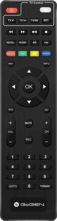 Set-top box GoGEN DVB 282 T2 PVR čierny