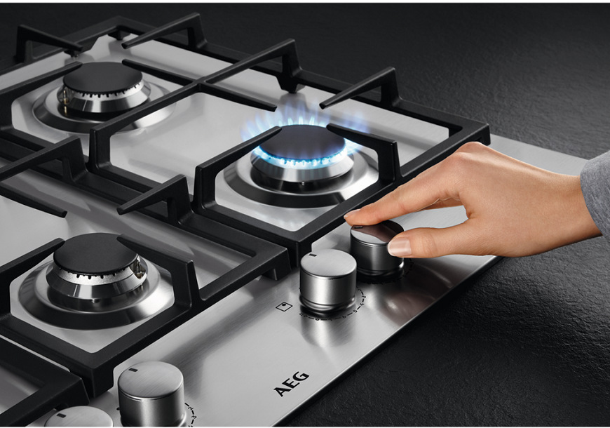 Plynová varná platňa AEG Mastery HKB64420NB čierna