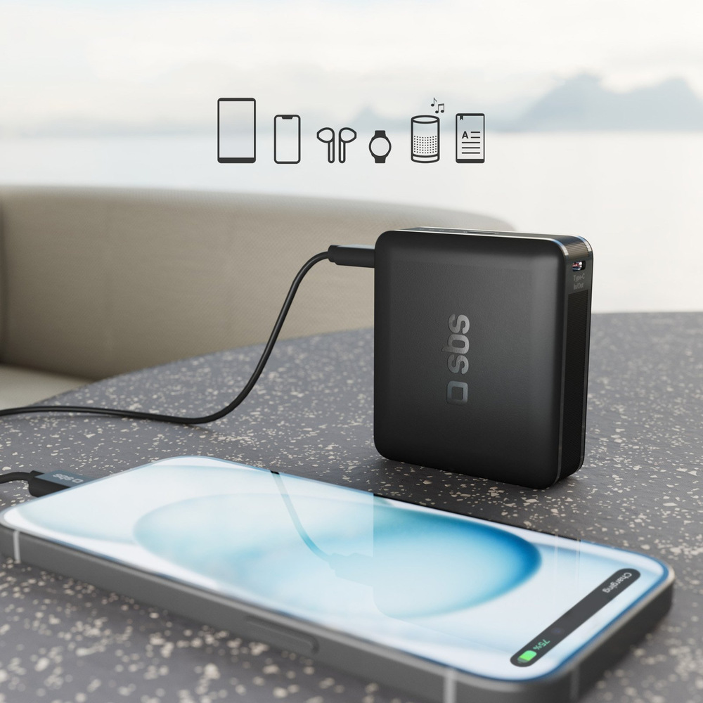 Powerbank SBS 10000 mAh PD 20W čierna Powerbank SBS 10000 mAh PD 20W čierna
