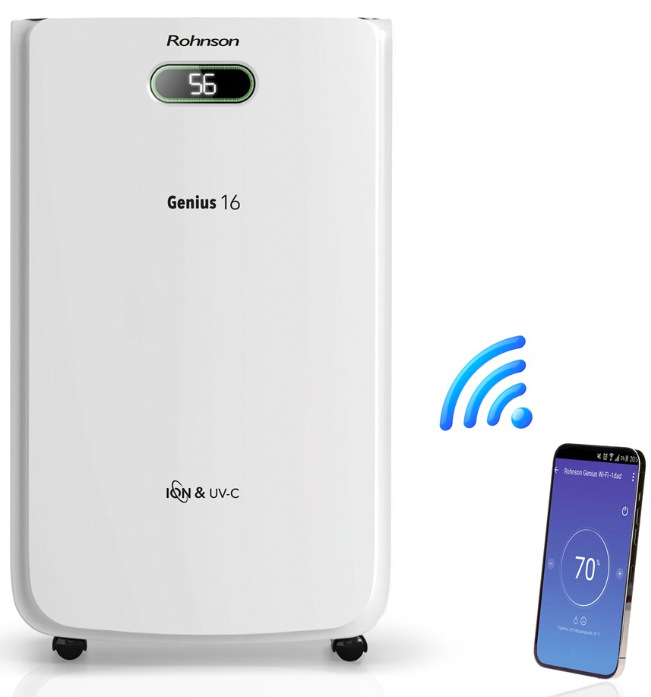 Odvlhčovač vzduchu Rohnson R-95016 Genius 16 & Ion UV-C