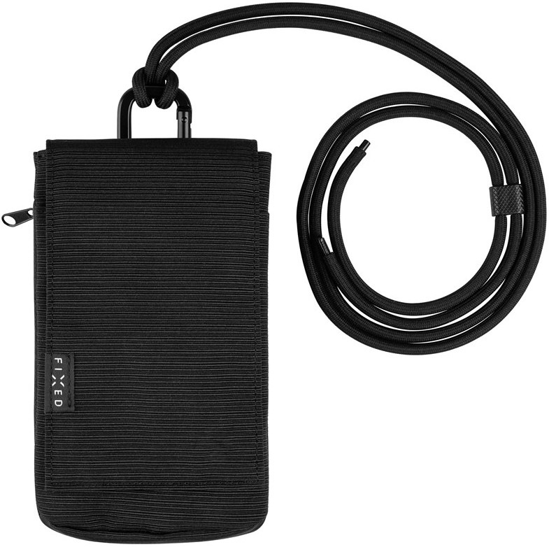 Taštička cez rameno FIXED Camino Case v čiernom dizajne