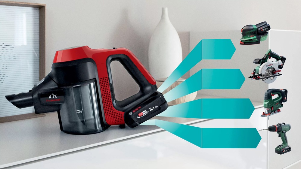 Tyčový vysávač Bosch Unlimited 7 BBS711ANM (s batériou) červený Tyčový vysávač Bosch Unlimited 7 BBS711ANM (s batériou) červený