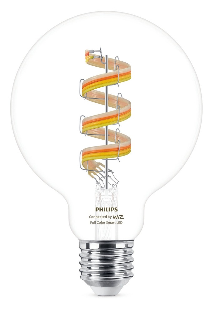 Inteligentná žiarovka Philips Smart LED G95, 6,3 W, E27, RGB