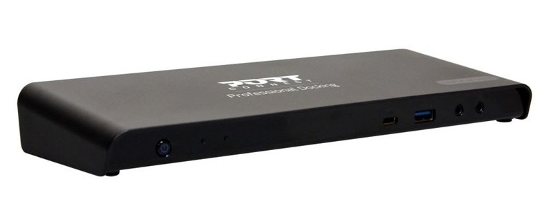 Dokovacia stanica PORT CONNECT 11v1, 3x 4K USB-C + USB 3.0 čierna