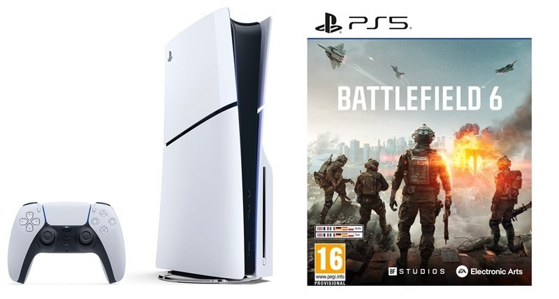 Sony PlayStation 5 (typ modelu – slim) – biela + Hra EA PlayStation 5 Battlefield 6