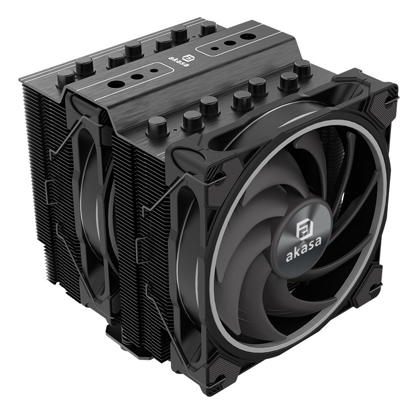 Chladič CPU AKASA SOHO H7, 7 Heatpipes, ARGB čierny AKASA SOHO H7 sa opiera o sedem medených heatpipe