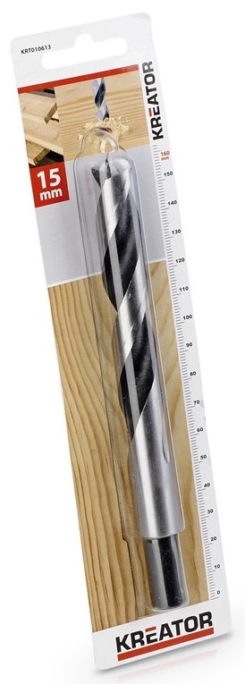 Vrták Kreator KRT010613, do dreva 15×160 mm