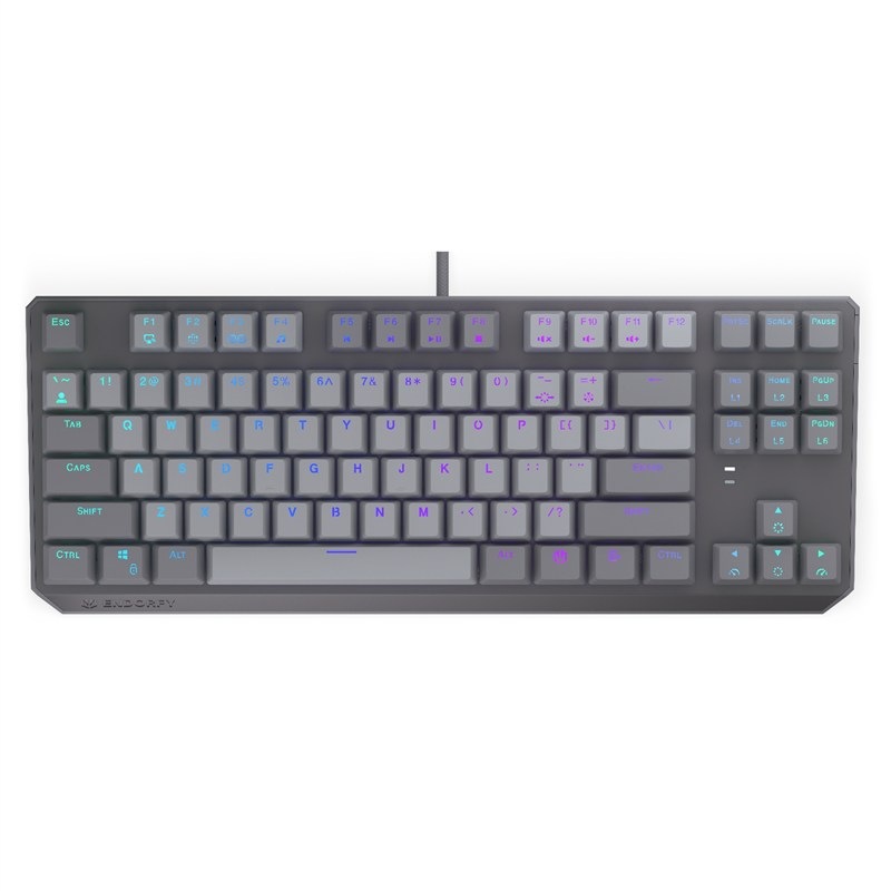Klávesnica ENDORFY Thock V2 TKL US sivá