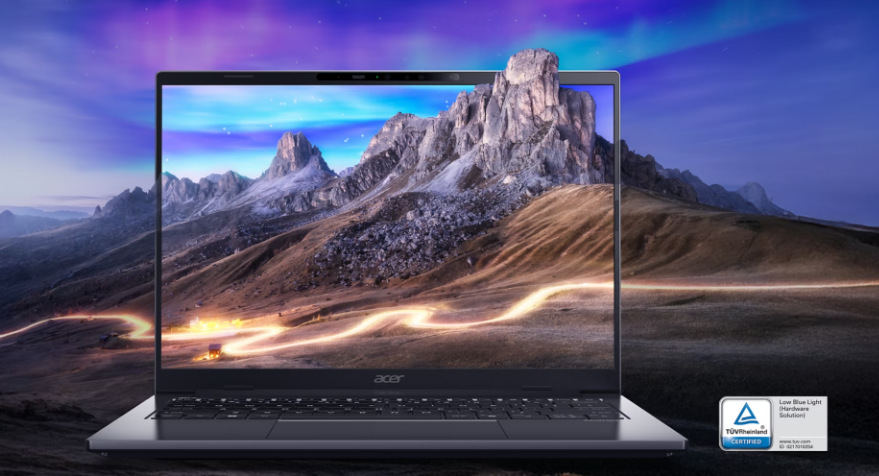 Notebook Acer TravelMate X4 14 AI (TMX414-51-TCO-53ZR) sivý Acer TravelMate X4 14 AI ponúka aj nádherný displej