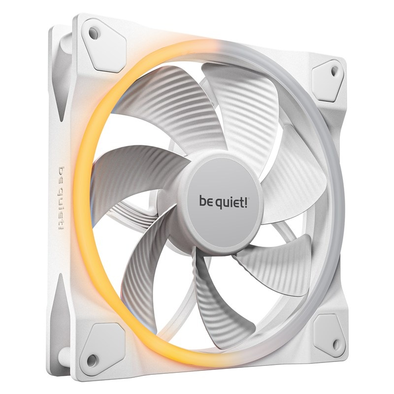 Ventilátor be quiet! Light Wings LX PWM Reverse 140mm White, biela farba.