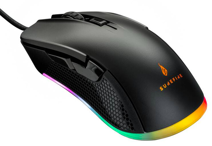 Myš SureFire Buzzard Claw RGB čierna