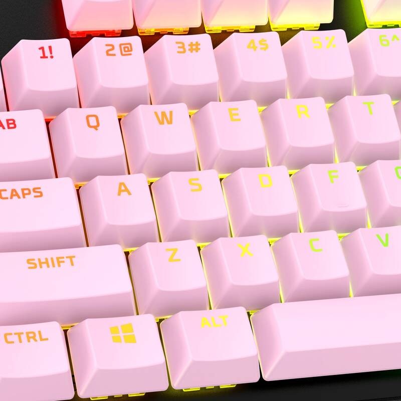 Klávesy HyperX PBT Keycaps - (US) ružové Herné klávesy HyperX Keycaps Full Key Set, PBT (US)