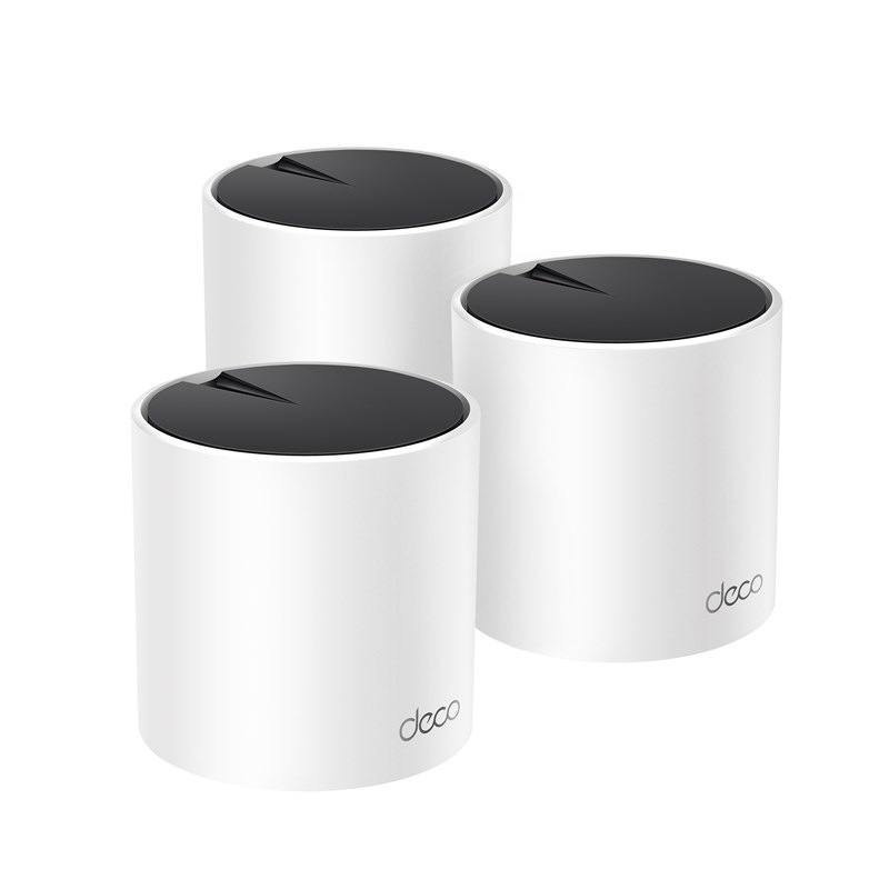 Kompletný Wi-Fi systém TP-Link Deco X55, WiFi6 AX3000 Ai-Driven (3 ks) biely