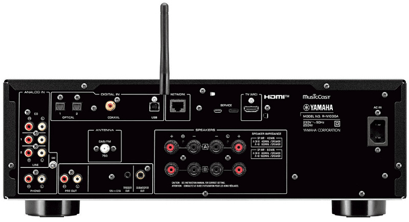 AV Receiver Yamaha R-N1000A strieborný AV Receiver Yamaha R-N1000A strieborný